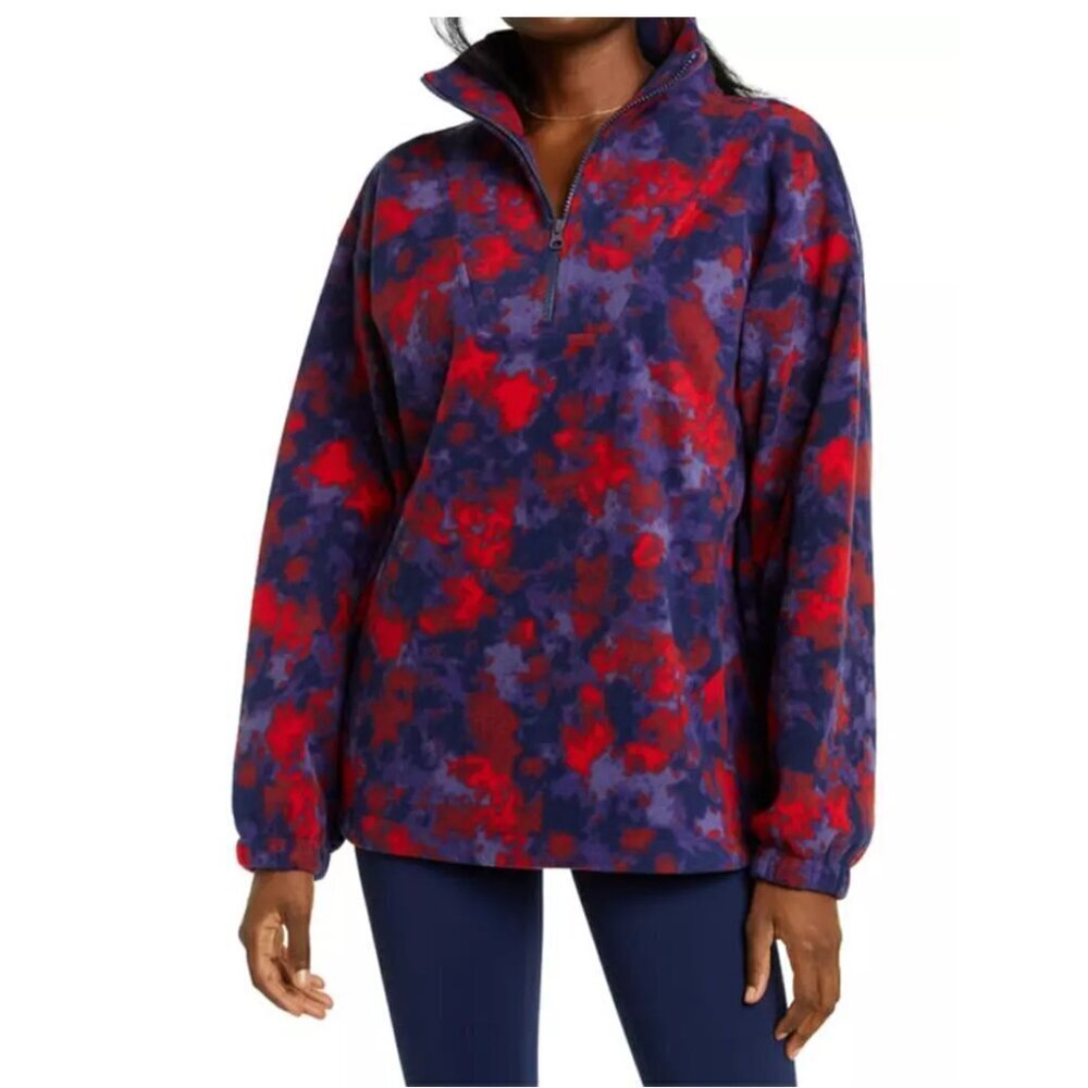 Zella Blair Polar Fleece Quarter Zip Pullover